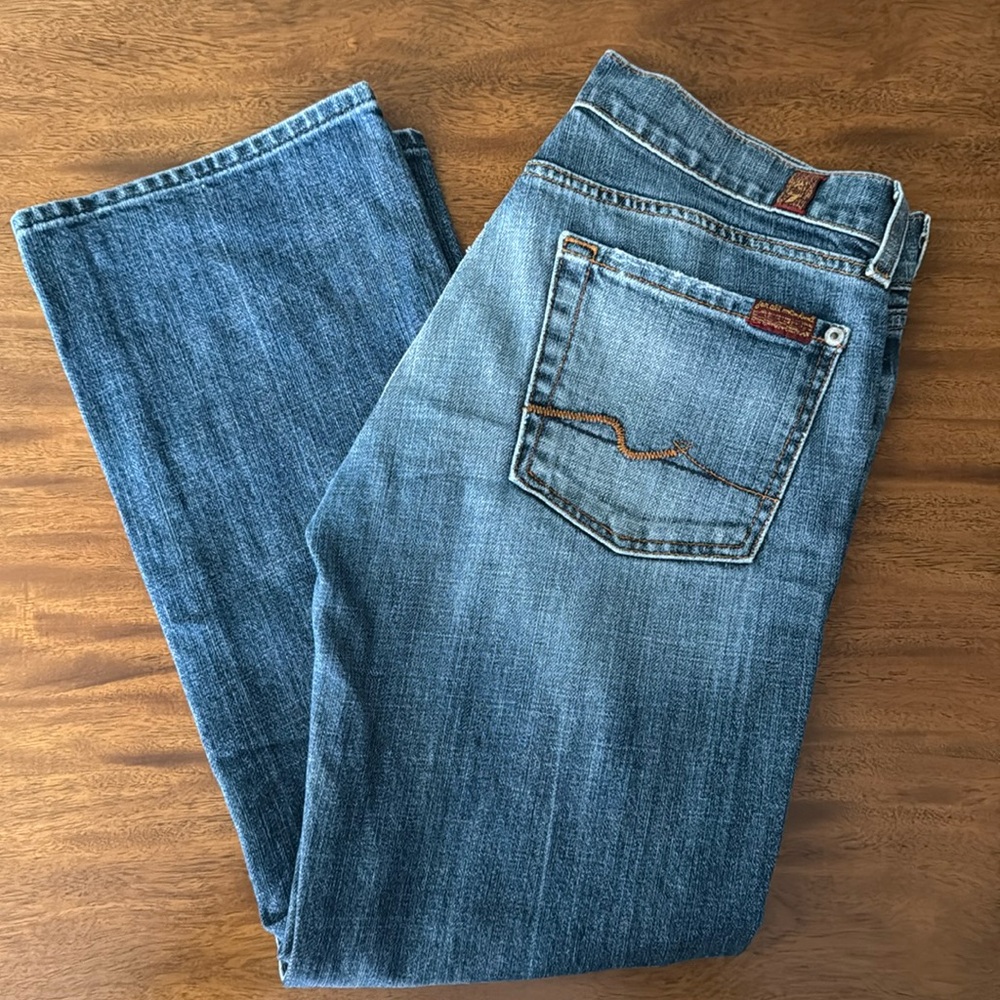 7 For All Mankind cropped bootcut jeans